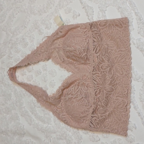 Aerie Lace Overlay Bralette Size medium - Picture 1 of 5